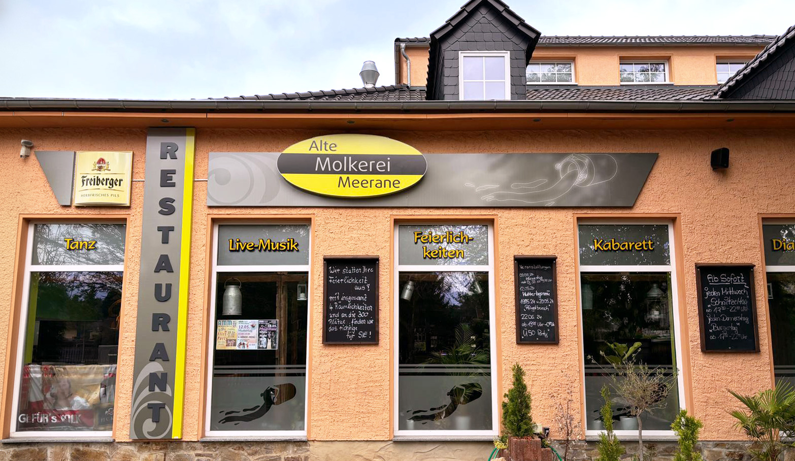 Außenansicht Alte Molkerei in Meerane