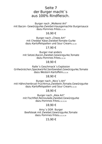 Speisekarte Seite 7 - Burgerkarte…
