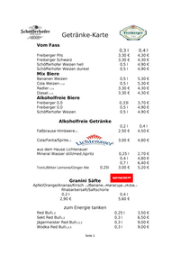 Getränkekarte Seite 1 Getränkekarte Seite 1…