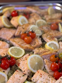 Lachsfilett mit Cherrytomaten Lachsfilett mit Cherrytomaten…